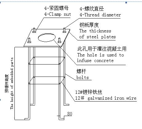 旗桿預埋件,旗桿,不銹鋼旗桿,旗桿基礎