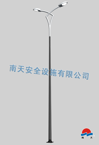 10米交叉臂鋁合金路燈桿丨小區(qū)指定南天品牌燈桿最棒