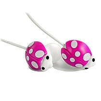 COGOO T55 粉色瓢蟲耳機(jī) 入耳式耳塞 手機(jī)MP3可愛耳機(jī) 女生禮物