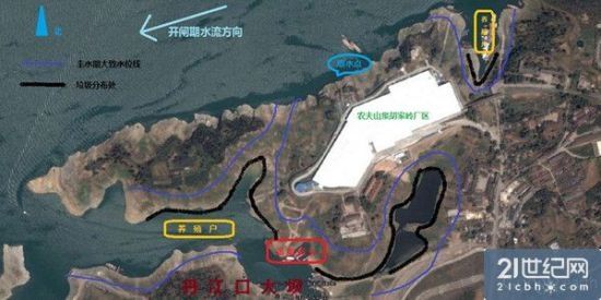 農(nóng)夫山泉胡家?guī)X廠區(qū)周邊污染形勢圖。