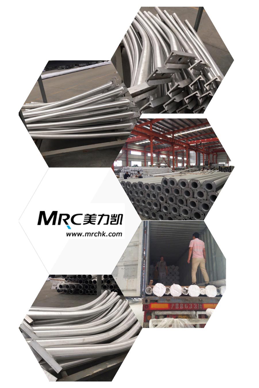 出口美國鋁合金燈桿